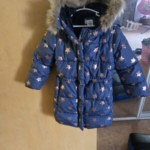 GAP Toddler Puffer Jacket with Star Design